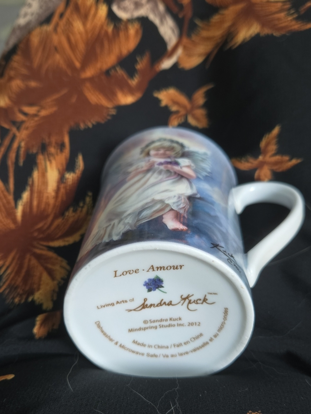 Blue Angel Love Amour Ceramic Mug